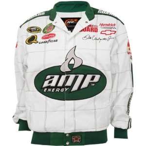  Dale Earnhardt Jr. #88 AMP White Cotton Twill Jacket 