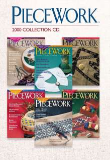 PIECEWORK MAGAZINE 2000 6 Issues NEW CD Needlepoint Embroidery Sampler 
