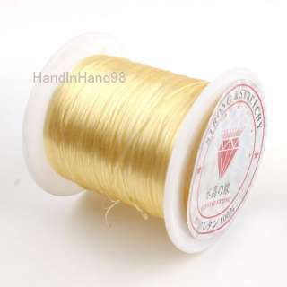   Roll Strong Yellow Crystal Beading Elastic Cords 10m 130069  