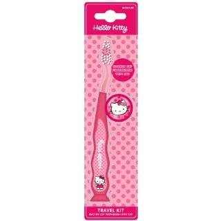 Hello Kitty Travel Kit   Soft Toothbrush & Cap, 2 pc,(Hello Kitty)