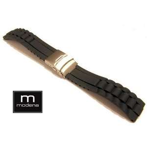   Rubber Watch Band w/ Deployment Buckle 