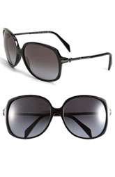 Alexander McQueen Skull Temple Oversized Sunglasses $345.00