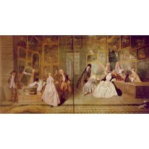  Hand Made Oil Reproduction   Jean Antoine Watteau   32 x 