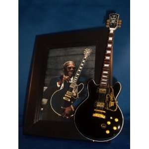 BB KING MINI GUITAR PICTURE FRAME 80th Birthday Edition