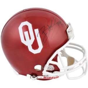  Bob Stoops and Barry Switzer Autographed Pro Line Helmet 
