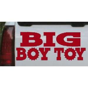 Big Boy Toy Off Road Car Window Wall Laptop Decal Sticker    Red 12in 