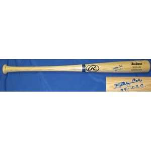Bobby Cox Autographed/Hand Signed Blonde Rawlings Bat Braves