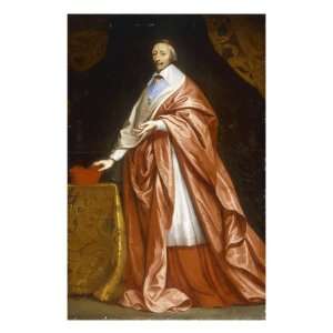  Portrait of Cardinal Richelieu Giclee Poster Print by 
