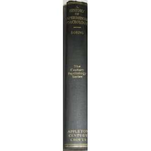    A History of Experimental Psychology Edwin G. BORING Books