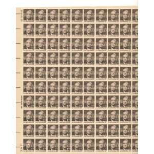 Fiorello H. Laguardia Full Sheet of 100 X 14 Cent Us Postage Stamps 