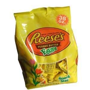 Reeses Peanut Butter Cup Eggs Easter Candy 38 Ounce Bag  