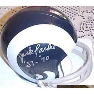  Jack Pardee Autographed Mini Helmet   TB JSA Witnessed 