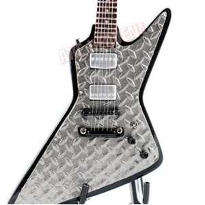 James Hetfield Diamond Plate Explorer Metallica Miniature Guitar