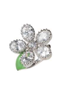   Couture Flights of Fancy Crystal Daisy Adjustable Ring  
