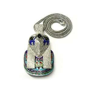  Huge Iced Out Kanye West Enormous Horus Pendant HUGE 
