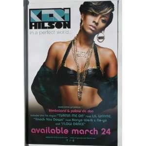  KERI HILSON In A Perfect World 2009 DOUBLE SIDED POSTER 