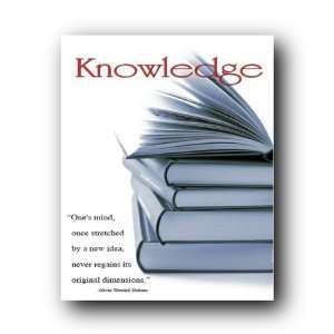  Knowledge Oliver Wendell Holmes Quote Books Poster 16x20 