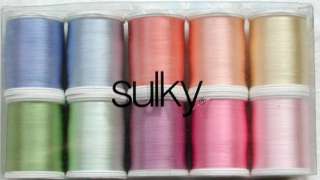 Sulky Rayon Embroidery Thread   Pack of 10 King Spools   Lovely Spring 