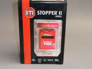 NEW FIRE ALARM PULL STATION COVER W/HORN STI 1100  