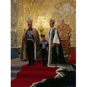  Shah of Iran, Mohamed Reza, Posing with Son Prince Reza 