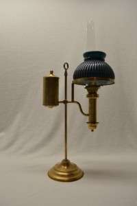   OIL LAMP, MARKED ON LAMP AND CHIMNEY EXCELLENT CONDITION  
