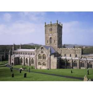 St. Davids Cathedral, Pembrokeshire, Wales, United Kingdom Stretched 