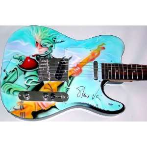 Steve Vai Autographed Signed Custom Airbrush Guitar PSA/DNA