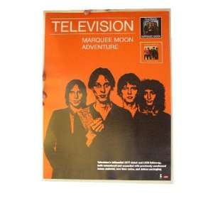    Television Poster Tom Verlaine Marque Moon 