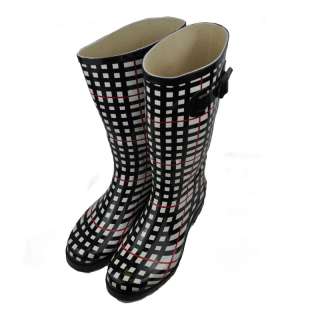   england Fashion Rubber Rain Snow Gardening Boots cylinder high 31cm