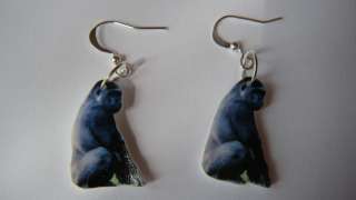 Gorilla Earrings   animal Zoo monkey jewelry great gift  