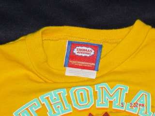 Boys Thomas the Train Yellow Gold Shirt Size 3 3T EUC  