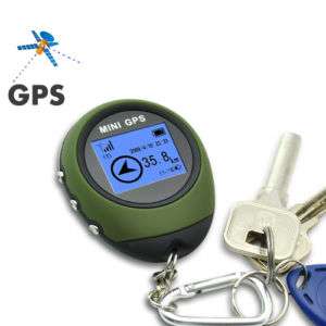 Portable Mini GPS Receiver + Location Finder Keychain  