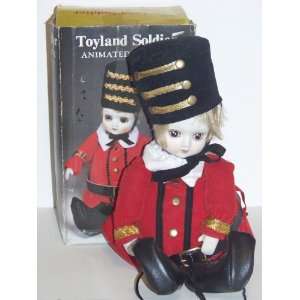  Toyland Soldier Doll Porcelain Animated Musical Hand 