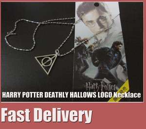 HARRY POTTER DEATHLY HALLOWS LOGO Necklace prop  