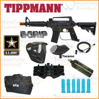 US ARMY Alpha Black EGRIP Tactical Tippmann Paintball Marker SNIPER 