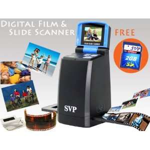   Black Digital Film & Slide Scanner w/ 2.4 LCD + AV Out Electronics