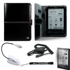 Durable Portfolio Protective Cover Case Leather Jacket for Sony Reader 