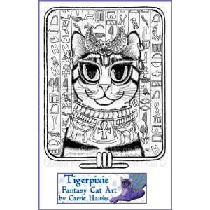  Bast Goddess Cat Unmounted Rubber Stamp: Everything Else