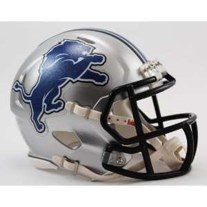   Detroit Lions Riddell Speed Mini Football Helmet Sports Collectibles