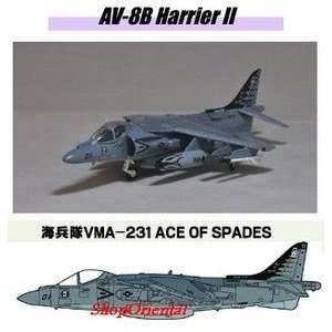   JWings 4 #12 AV 8B Harrier II VMA 231 ACE SPADES 1/144 Toys & Games