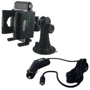 Universal GPS Car Charger and GPS Car Mount Holder for Garmin / TomTom 