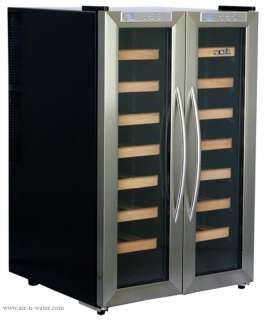   Bottle Dual Zone Thermoelectric Wine Cooler With 2 Temperature Zones