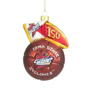   Cyclones NCAA Glass Mascot Basketball Ornament (5) Everything Else