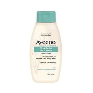  Aveeno Skin Relief Body Wash Fragrance Free 12oz: Health 