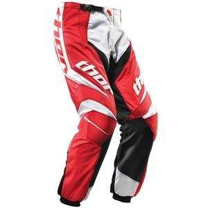  Thor Motocross Youth Phase Pants   2008   18/Red/Black 