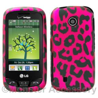 Pink Leopard Hard Cover Case For LG Cosmos Touch VN270  