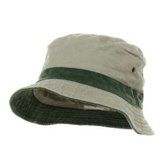  Reversible Washed Bucket Hats   Putty Green   Regular to 