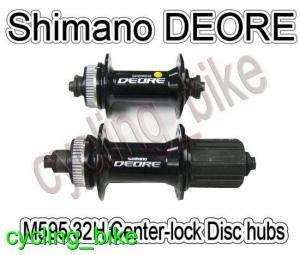 Shimano DEORE M595 Center lock hubs 32H (F+R)  