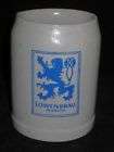 Lowenbrau Munich Beer Stein, 0.5 Liter, Salt Glazed