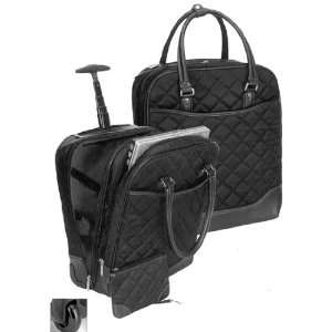  Bugatti Ladies rolling Briefcase Laptop kilted Polyester 